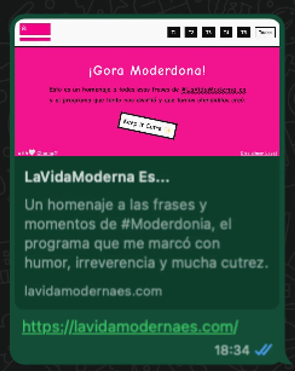 Imagen del open graph de lavidamodernaes.com